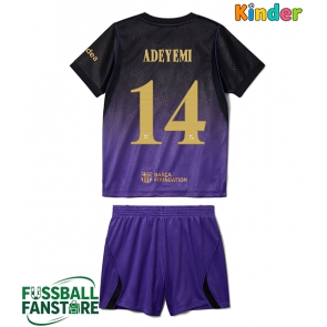 Barcelona Karim Adeyemi #14 Replik Auswärtstrikot Kinder 2026-27 Kurzarm (+ Kurze Hosen)